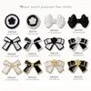 Nail Art Decorations 10Pcs Beautiful Pearl Gold Edge Metal Bow Ornament Trend Light Luxury Trimmed Gold/Silver Trim