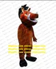 Costume de mascotte de cochon brun sanglier Sus Scrofa tenue de personnage de dessin animé adulte peut porter la célébration de la boutique portable zz7628