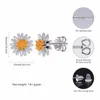 Stud Earrings Collare 925 Sterling Silver Daisy For Women Dainty Gift Girls Brincos Bridesmaid S915 E608