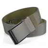 Belts Metal Buckle Double Face Nylon Belt Men And Women's Casual Simple Student Versatile Canvas