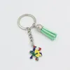 Partihandel Autism Keychain Puzzle Piece Ribbon Awareness Keyrings Tassel Nyckelkedjan Nyckelhållare Tillbehörsmycken