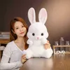 4555cm beau lapin assis jouet en peluche kawaii long oreille lapin en peluche en peluche de poupées douces ldren brinquedos cadeau J220729