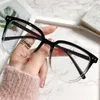 Sunglasses Frames Zuee Transparent Anti-Blue Light Oversized Retro Computer Glasses Women Blue Blocking Game Plus Size Diopter-reducing