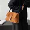 Evening Bags Ins Chic Small Tote Bag Brand Designer Women's Shoulder Trendy Versatile Lady Handbag Purse Scrub Leather Crossbody