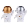 Decorações de interiores Decoração de carro Doll Doll Astronaut resina brinquedos dourados ornamentos de moda prata acessórios para meninas mans presentes