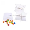 Подарочная упакованная коробка 9 x 6 см. Подарочная упаковка конфеты для свадебной вечеринки по случаю дня рождения упаковка рождественские бисквиты упаковочная сумка капля роды Dh5lc