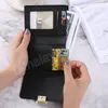 Femmes Embrayage Femelle Purse Clip Clip portefeuille Portefeuille de cartes Small Fashion Brand Coin Coin Purse Sac Carte Sac