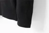 Suéter de designer homem para mulher malha corvo pescoço letra de moda feminina preto manga longa pullover de tamanho grande azul a55