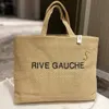 DesignersFashion тренд женский сумочка Rive Gauche Tote Supper Sucking Sadcags Top Lenen Lenge Barge Bags Designer Travel Crossbod