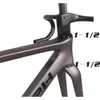 Cadre de vélo de gravier à disque de câble entièrement caché GR044, support plat BB386, métal gris mat YS8966, pneu Max 700x45C