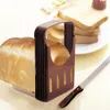 Praktische Kunststoff faltbare Brot Sandwich Schälmaschine Cutter Form Slicer Laib Toast Cutter manuelle Aufschnittmaschinen Küchenhelfer