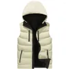 Herenvesten 2022 Winter mouwloze mannen jas mode koppels vest warme hoodies jas buitenkleding Vest plus maat 4xl my499