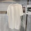 Women's T Shirts 2022 Summer Cotton Mesh Stitching Ruffle Design Round Neck Loose Short Sleeves T-shirt Women's Casual Top Tees