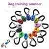 Haustiertrainer Clicker Hundetrainingszubehör Hundetrainer Soundspielzeug Stahlschnalle schwarzer Knopf Ovale Clicker T9I002161