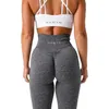 Stroje do jogi NVGTN nakrapiane Scrunch bezszwowe legginsy damskie miękkie rajstopy treningowe spodnie do fitnessu odzież na siłownię 221108