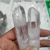 Декоративные фигурки 2pcs Natural Double Cond Lemurian семян Кварц Кристаллическая точка