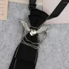 Bow Ties Black Ribbon Crystal Rhinestone Jewelry Man Shirts Retro Girl Boys Neck Tie School Student Uniform Women Necktie