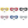 Sunglasses 2022 Fashion Inflated Mask Women Punk Oval Thick Frame Candy Colors Sun Glasses UV Protection Y2K One Piece Eyewear9731737