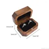 Jewelry Pouches Classic Antique Wooden Box Ring Earrings Necklace Container Small Trinket Storage Organizer Christmas S26 22 Dropship