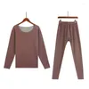 Men's Tracksuits 2022 Cashmere Silk Thermal Underwear Men's And Women's Same Suit Seamless Bottoming Home Clothes