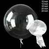 10-36inch Transparante Bobo Ballonnen Kerst Bruiloft Verjaardagsfeestje Bubbel Ballon Decoraties Clear Globes