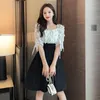 Casual Dresses Women Summer Stitching Dress 2022 Sexig Western Style Vestido de Mujer Femme Robe