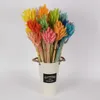 Fiori decorativi Mazzo di erba di coda secca naturale Mazzo di eucalipto Colorato Lagurus Ovatus Bouquet di fiori veri per decorazioni di nozze per la casa fai da te