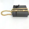 Pendant Necklaces Mens Miami Cuban Link Chain Necklace 18K Gold Finish 10mm Stamped Men's Big 24" Inch Long Hip Hop