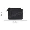 أزياء MINI ID HOVALORS Business Zipper Card Holder Pu Leather Leather Slim Bank Case Case محفظة رقيقة للنساء الرجال