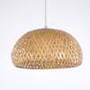 Lâmpadas pendentes de lustre de bambu de estilo chinês Lâmpada de arame para suspensão Luzes de jantar Suspendu Luzes de LED