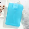 20ml Plastic Spray Bottle Credit Card Shape Pocket Size Flat Spray-Bottle for Perfume empty mist sprayer bottles Hand Sprays SN135