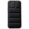 iPhone 14 13 12 11 Pro Max X XS XR 복구 케이스 소프트 실리콘 커버 용 패션 브랜드 다운 자켓 케이스
