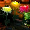 LED Solar Lawn Lamp Waterproof IP65 Outdoor Chrysanthemum Flower Garden Light For Villa Yard Patio Drive Walkway Garten