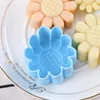 Moldes de cozimento Flores 3D Jelly Mod Sile Girlower Mousse Cake Pudding Fondant Chocolate Molds Ferramentas de cozinha Droga Droga HOM DH9E8