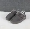 Vrouwen hete ultra mini sneeuwschoenen tazz slipper u f22 winter nieuwe populaire enkel schapenvacht bont pluche houd warme laarzen met kaart stofzak mooie geschenken antilope rendier