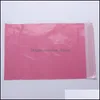 Packing Bags 100Pcs/Lot Plastic Mailer 17X30Cm Pink Purple White Envelopes Bags Selfseal Adhesive Parcel Package Bag Drop Delivery O Dhxzh