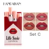 Lápiz labial Handaiyan Cigarrillo mate Set Rouge A Levre Smoke Coffret Box Rossetti fácil de usar Rossetti