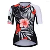 Racing Jackets High-Quality Women's Outdoors Cycling Jerseys Short Sleeve Bike Shirts MTB Bicycle Jeresy Clothing Wear