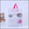 Förpackningspåsar Plastbågar med handtag 33x25x6cm plagg/klädlagringspåse Party Supplies Wedding Presentpaket Drop Delivery O DH7VG