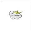 Pins Spettame carino Cartoon Slipper Cloud Mask Metal Kawaii Pin Bishing Bishge Balcia Scapa per spilla Banca Denim Bagna Decorativa Dhiyl Dhiyl
