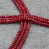 Hängen Modestil 3Row Natural Stone 2x4mm Abacus Beads Red Rubys Wedding Halsband Lady Jewelry Gift 17-19Im Y668