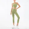 Aktif Setler 2022 Kadın Giysileri Hayati Kesintisiz Yoga Set Kırpılmış Seksi Egzersiz Kıyafetleri Takip Fitness Çalışan koşu spor salonu takım elbise