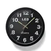 Horloges murales LED horloge numérique Design moderne décor à la maison montres silencieuses luxe métal créatif Luminva salon cadeau