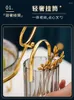 Dinnerware Sets Stainless Steel Fruit Fork With Storage Tank Set Tableware Rack Golden Cute Spoon Household Dessert Cake Home Decor