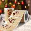 Geschenkpapier, 250 Stück, Weihnachtsaufkleber, Tiere, Schneemann, der Baum, Weihnachtsmann, dekoratives Verpackungsetikett