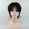 Hair Lace Wigs Wolf Tail Wig Men's Short Hair Curled Out Mullet Head ffy Natural Net Red Same Hairstyle