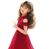 Parrucche in pizzo per capelli Copricapo femminile per bambini Modellazione per bambino per ragazza Po Prendendo lunghi capelli ricci Parrucca simulata Copricapo