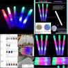 Dekoracja imprezy Dekoracja imprezy 12 15 24 30 60 90pcs Glow Sticks RGB LED LED w ciemnym świetle fluorescencyjnym na ślub Conce223g