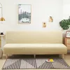 Housses de chaise Housse de canapé simple sans accoudoirs Spring Elastic All-inclusive Solid Color