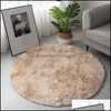 Tapis Fluffy Shag Fourrure Tapis De Forme Ronde 60 Cm 120 Cm Fuzzy Abstrait Tapis Pour Chambre Salon Pépinière Décor Furry Tapis Drop Dhpwm